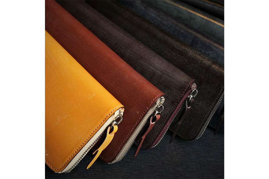 face -Bridle Leather- ラウンドファスナー 長財布 (ウォレットコード