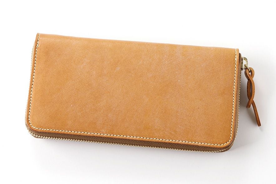 full grain Bridle Leather - ラウンドファスナー式長財布 | 【公式